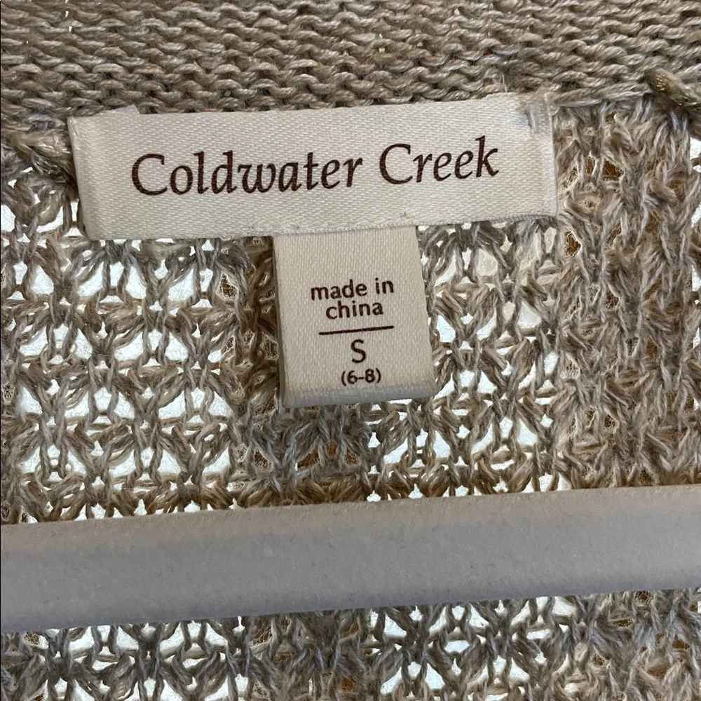 Coldwater Creek Taupe Button-Up Cardigan - Picture 2 of 7